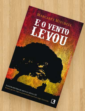 A imagem é a foto da capa do livro E o Vento Levou...